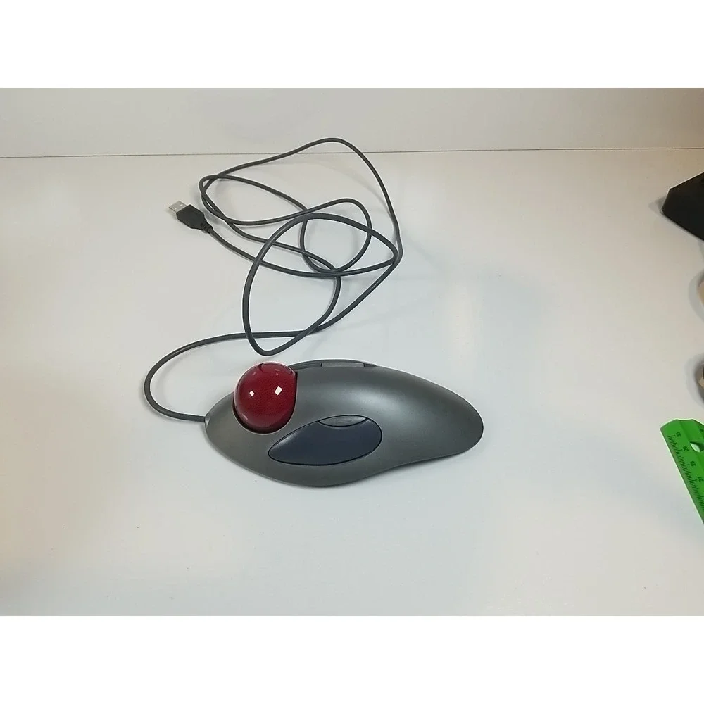 Logitech T-BC21 Trackman Marble Mouse  USB Wired Tested and Works